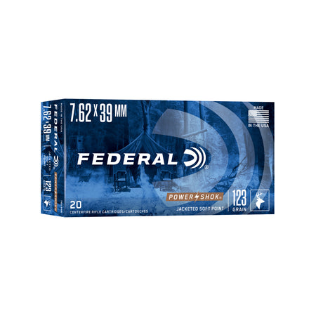 Federal PowerShok 7.62x39mm 123 gr JSP ammo