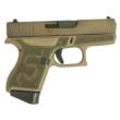 Glock 43 Custom "Revolution Engraved Colonial Brown" Subcompact Handgun 9mm Luger 6rd Magazines(2) 3.4" Barrel FRAME ONLY BW
