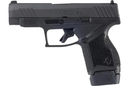Taurus 1-GX4XL94141 GX4XL Micro-Compact Frame 9mm Luger 13+1 3.70" Black DLC Stainless Steel Barrel, Black Gas Nitride Serrated Alloy Steel Slide, Black Polymer Frame & Grip, Right Hand