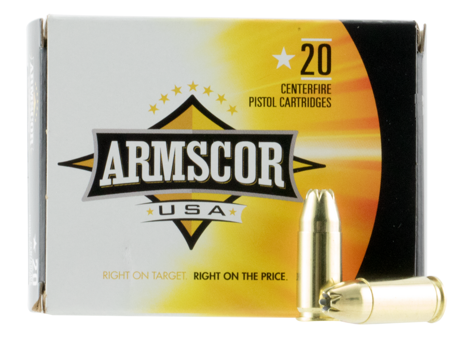 Armscor Defense Pistol Ammo 9mm 124 gr. JHP 20 rd.