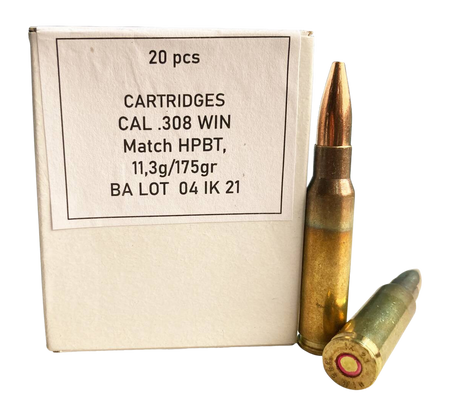 Igman .308 Win Sierra MatchKing 175gr BTHP Ammo