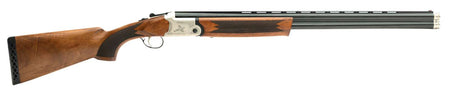 Gforce Arms GF52824Y GF5 Filthy Pheasant Youth 28 Gauge Break Open 3" 2rd 24" Black Over/Under Vent Rib Barrel, Nickel Plated Engraved Aluminum Receiver, Fixed Turkish Walnut Stock