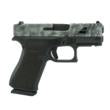 Glock 43x Custom "Static Stipple/Sliver Marble Slide" Handgun 9mm Luger 10rd Magazines (2) 3.4" Barrel Front Rail USA Made