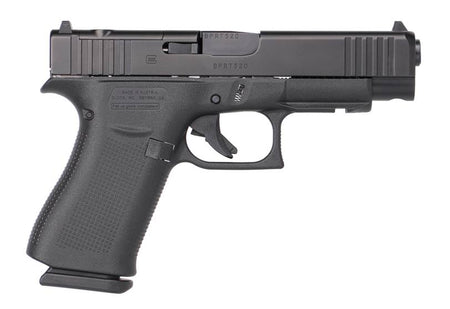 Glock PA4850201FRMOS G48 Gen5 MOS Sim Compact 9mm Luger 10+1 4.17" Black GMB Barrel, Black nDLC MOS Cut/Serrated Slide, Black Polymer Frame w/Beavertail, Black Textured Polymer Grips