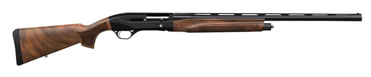 Retay USA COMGOR20PLBLK26 Gordion Compact 20 Gauge Semi-Auto 3" 4+1 26" Matte Black Vent Rib Barrel, Matte Black Anodized Aluminum Receiver, Adj LOP Turkish Walnut Stock, Right Hand
