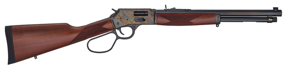 Henry H012GMRCC Big Boy Side Gate Full Size 38 Special/357 Mag 7+1 16.50" Blued Octagon Barrel, Color Case Hardened Steel Receiver, American Walnut Stock Right Hand