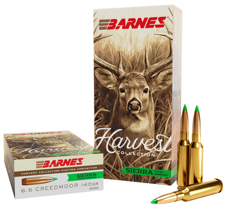 Barnes Bullets 32400 Harvest 6.5 Creedmoor 140gr Sierra Tipped GameKing 20 Per Box/10 Case