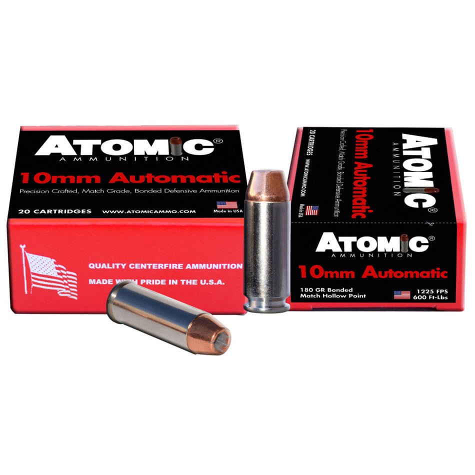 Atomic Precision Craft 10mm Auto 180 gr BHP ammo