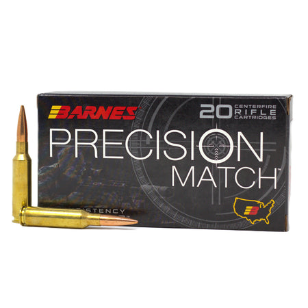 Barnes 30166 Precision Match Open Tip Match Boat Tail 140 Grain 6.5mm Creedmoor 2700 FPS