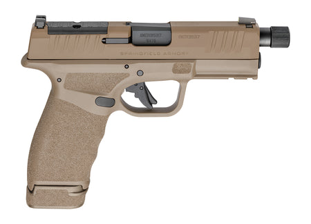 Springfield Armory HCP9449FTOSP Hellcat Pro OSP 9mm Luger 17+1/15+1, 4.40" Black Melonite Hammer Forged Threaded Barrel, Flat Dark Earth Cerakote Optic Ready/Serrated Steel Slide, Flat Dark Earth w/Bl