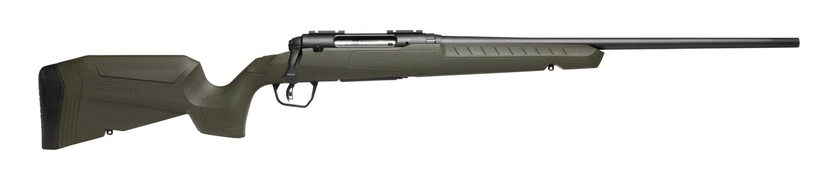 Savage Arms 32105 Axis 2 Compact 223 Rem 4+1 20" Matte Black Heavy Sporter Barrel, Matte Black Drilled & Tapped Carbon Steel Receiver, Fixed Green Synthetic Stock, Right Hand