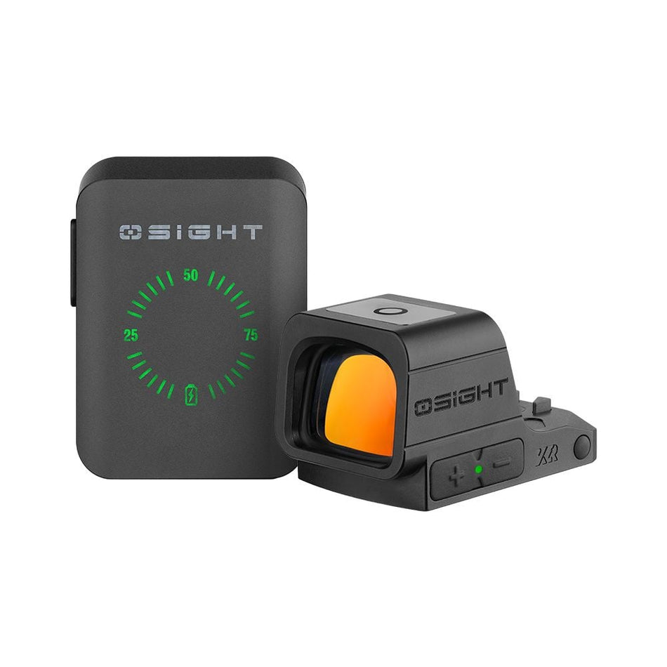 Osight XR Enclosed Red Dot with 2/6+32 MOA Multi-Reticle System and Magnetic Charging Cover