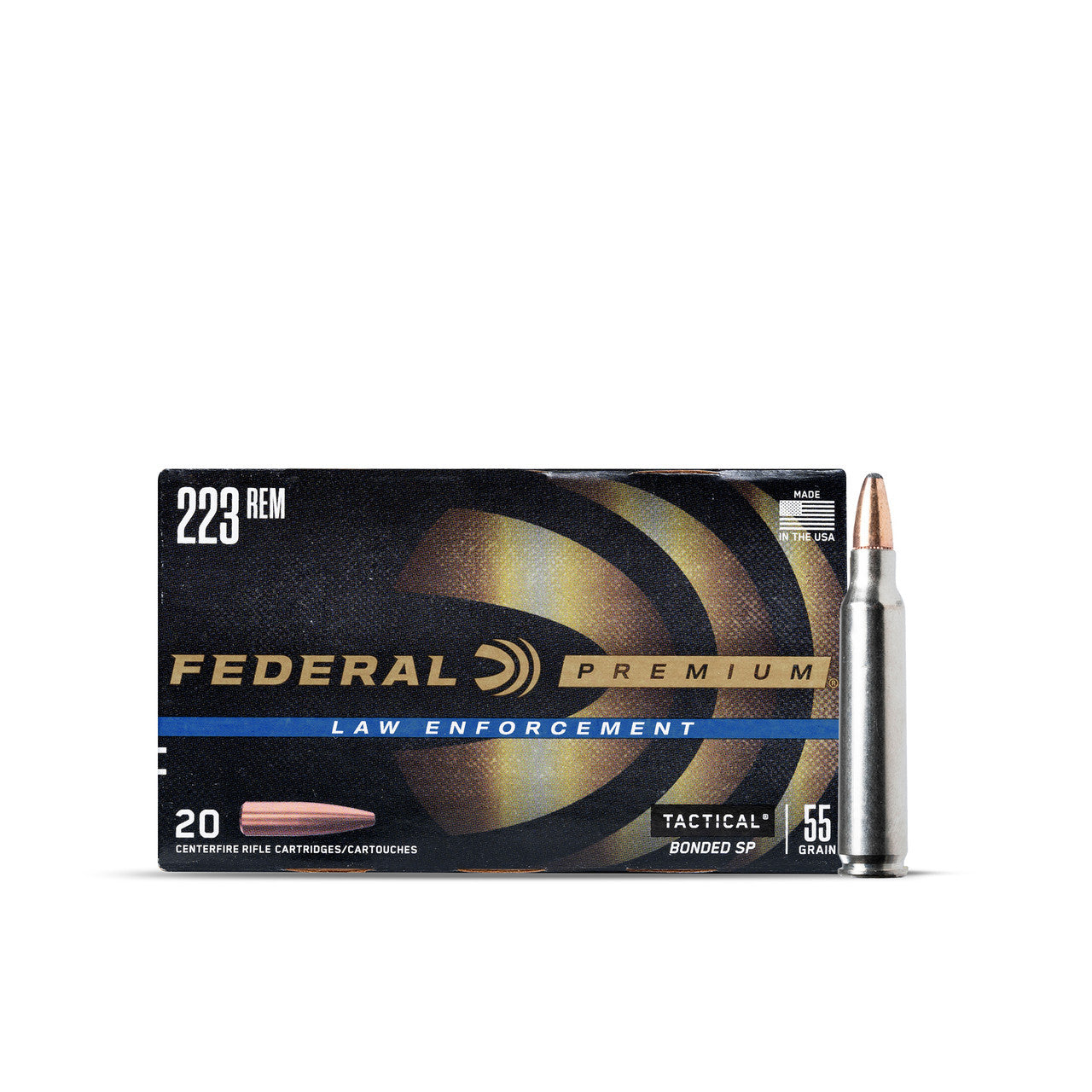 Federal Premium Tactical .223 Remington 55 Grain Bonded Soft Point(SP)