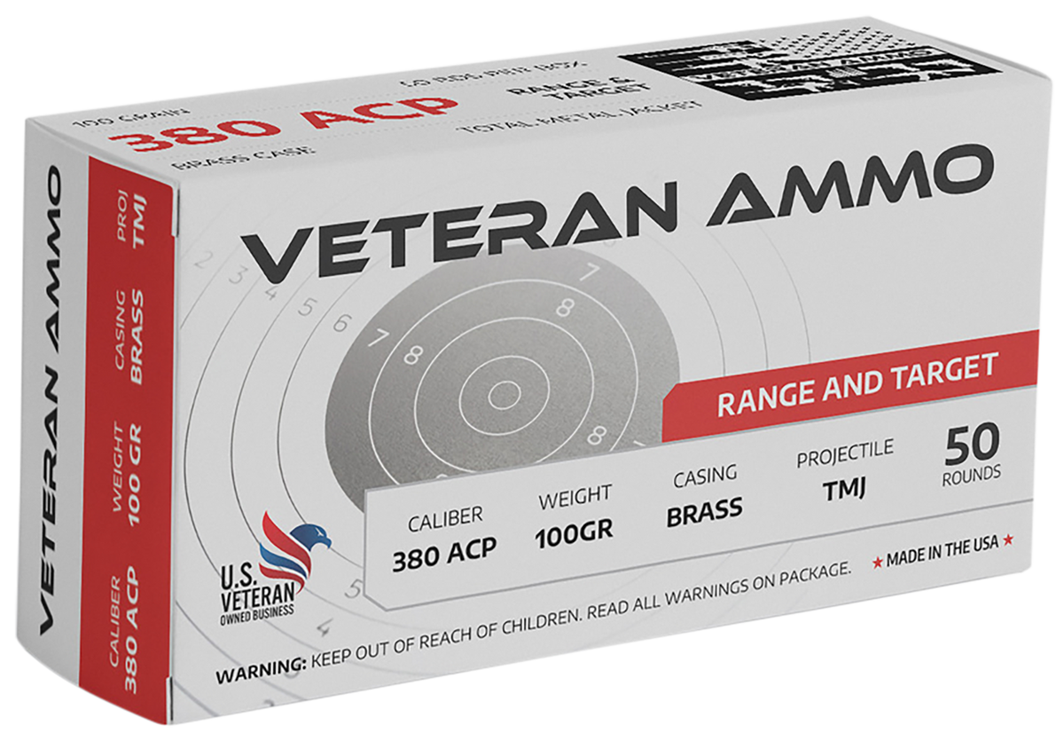 Veteran Ammo  .380 ACP/Auto 100 gr FMJ ammo
