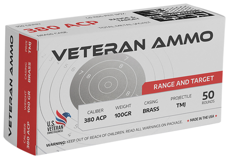 Veteran Ammo  .380 ACP/Auto 100 gr FMJ ammo