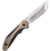 Remington Sportsman Skinner Fixed Blade Knife 8" Tan/Black Molded Handle with Sheath