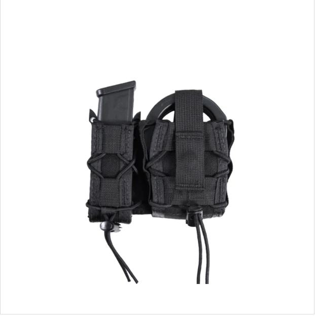 High Speed Gear LEO Platform MOLLE Open Top Cuff Case with Pistol TACO Black