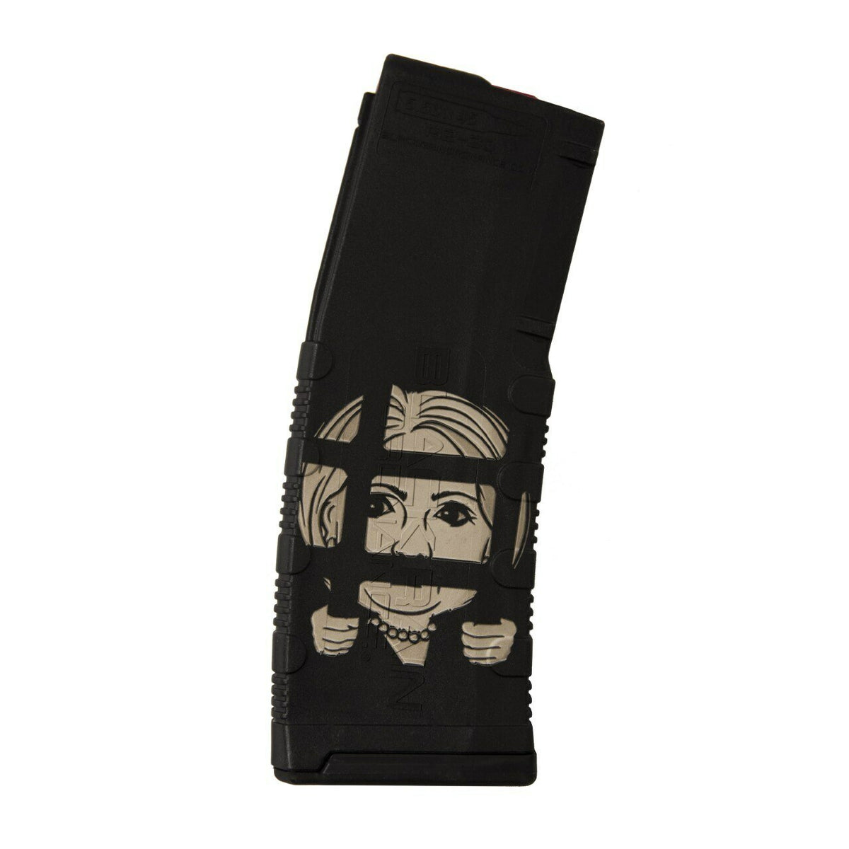 Black Rain Laser Etched 30-Round AR Magazine - Hillary In Prison