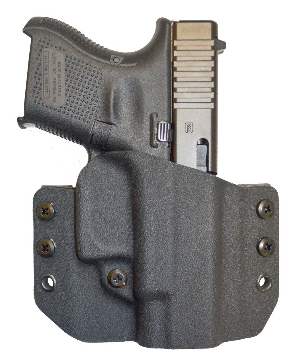 Comp-Tac Warrior OWB Kydex Holster for Glock 26 Gen 1-4, Right Hand, Black