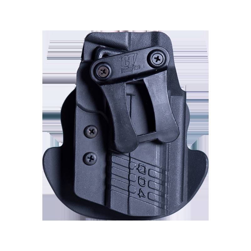 Comp-Tac QD Dual Holster Kydex Size 3 Glock 43/43X/48 MOS / S&W Shield / Walther CCP Ambi OWB/IWB Black