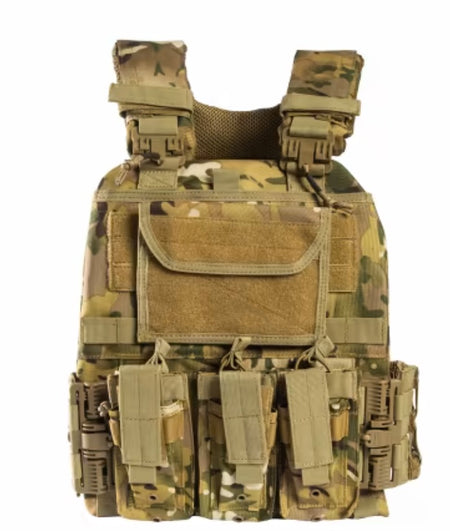 Guard Dog Body Armor Dane Plate Carrier Multicam Adjustable with Multiple Pouches