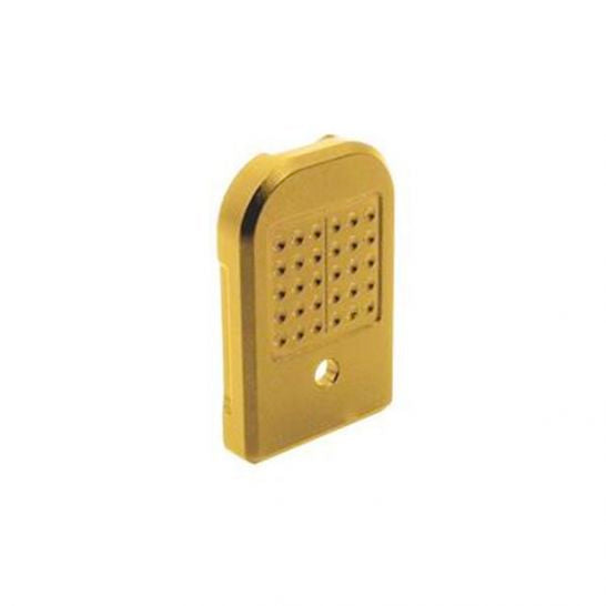 Shield Arms S15 +0 Gold Aluminum Base Plate for Glock 43X/48 Magazines