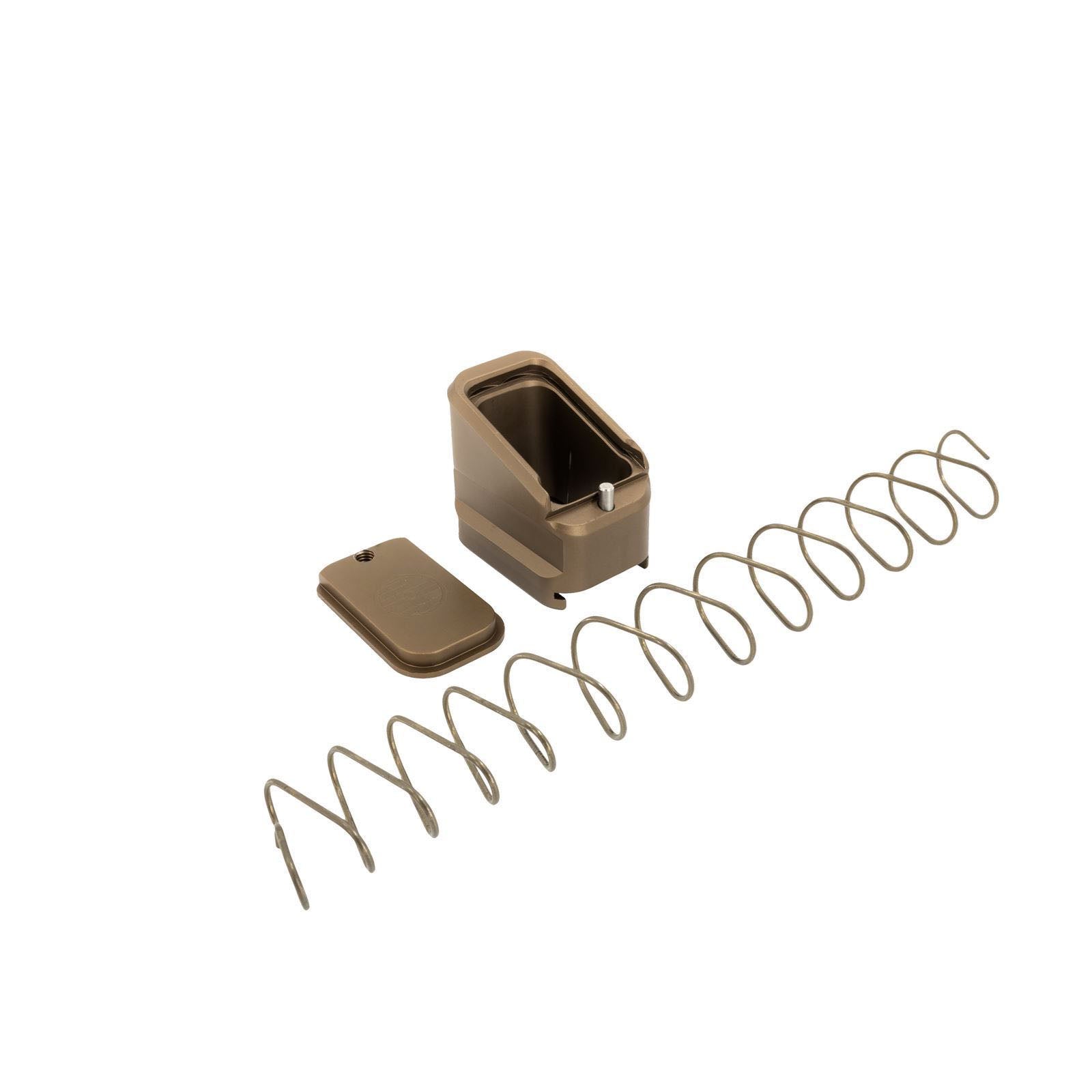 Shield Arms +5/4 Magazine Extension Mud Brown for CZ P10C/P07