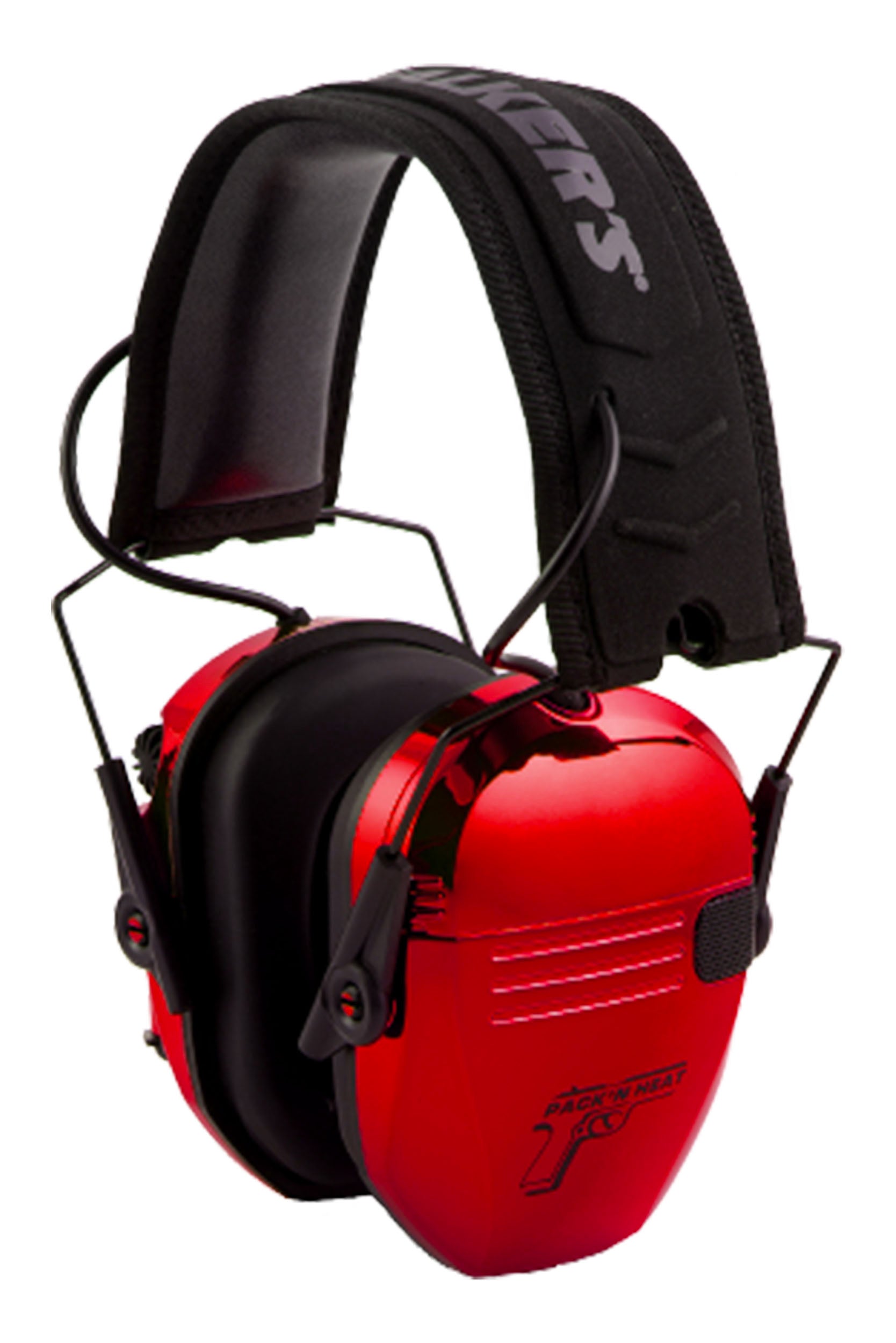 PackNHeat Chrome Plated Electronic Ear & Eye Protection - Red