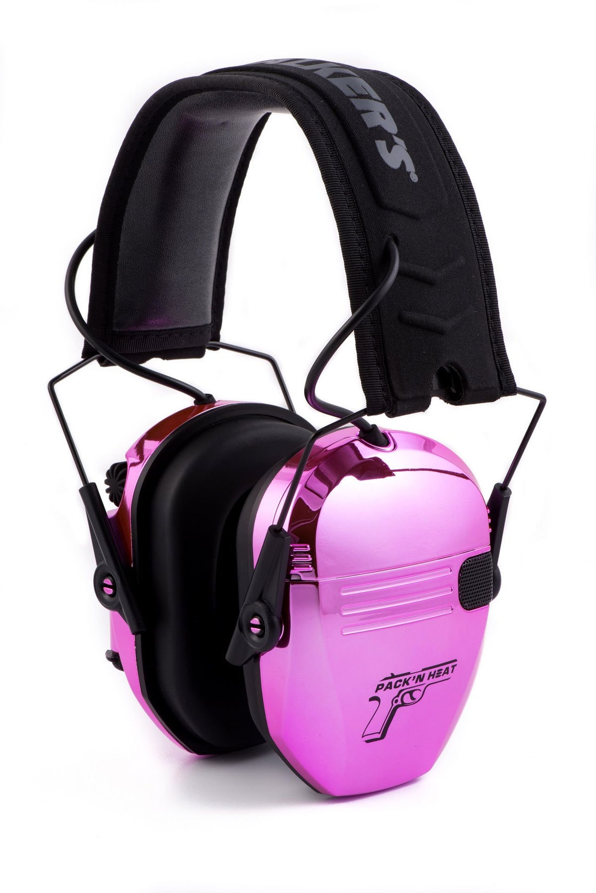 PackNHeat Chrome Plated Electronic Ear & Eye Protection - Pink