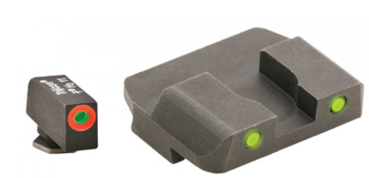 Ameriglo Tritium Night Sight Set for Most Glocks 17/39 Orange Front Yellow Rear
