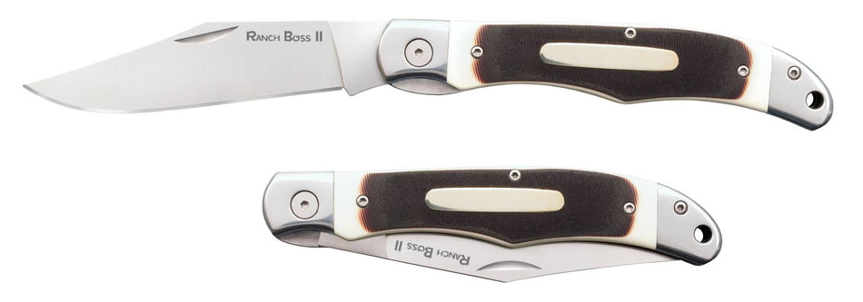 Cold Steel Ranch Boss II Folding Knife 9.25 In OAL 4 In Clip Point Blade
