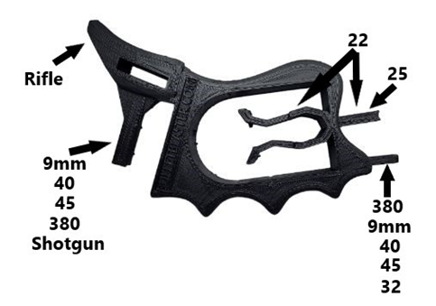BulletBlaster Multi-Caliber Gun Magazine Loading Tool Black