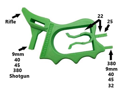 BulletBlaster Multi-Caliber Gun Magazine Loading Tool Green