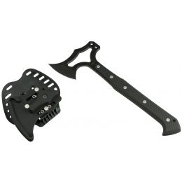 Hogue EX-T01 Tomahawk S-7 Black Finish with Poly Magnetic Sheath and Black G10 Grips
