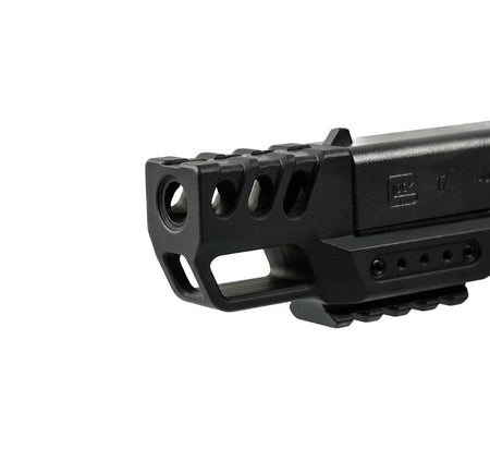 Armaspec FMC-G17 Frame Mounted Compensator for Glock 17 – Black