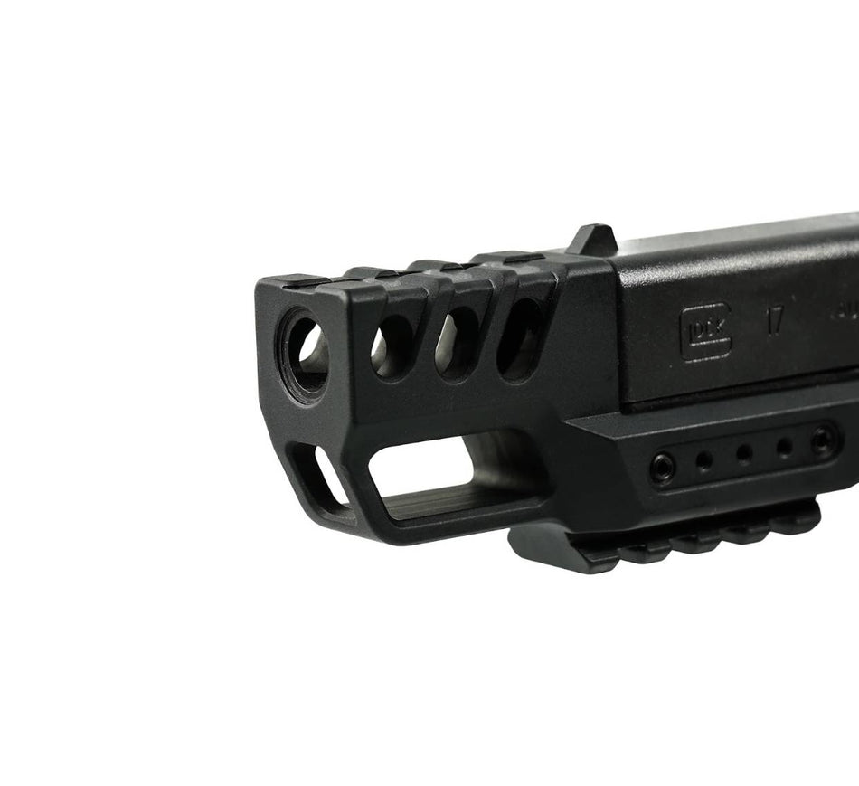 Armaspec FMC-G17 Frame Mounted Compensator for Glock 17 – Black