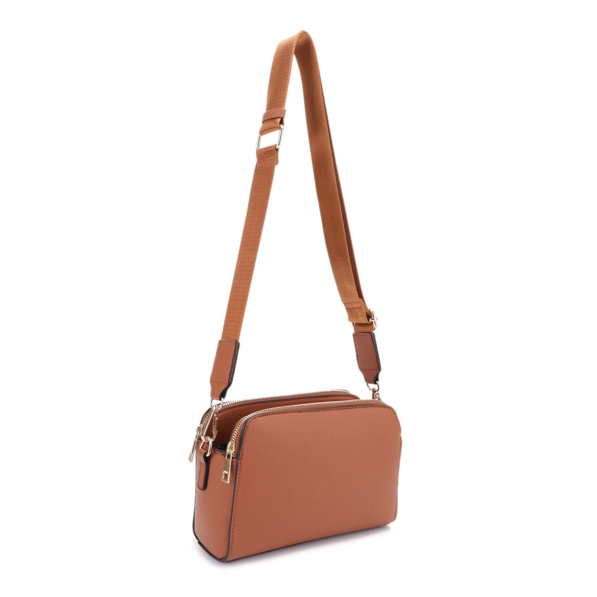 Jessie & James Suzie Compact Concealed Carry Crossbody Bag 8.5"H x 3.25"W x 6"D - Tan