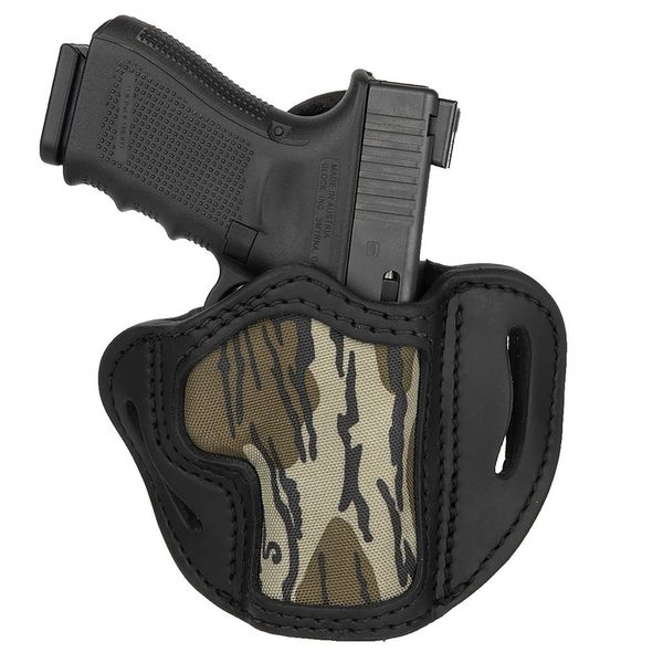 1791 Gunleather Mossy Oak Belt Holster Size 2.1 Black RH Fits Officer 1911 Glock 17/19