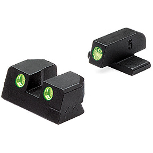 Meprolight Sig Sauer Night Sight Set .40 S&W / .45 Auto Green-Green Fixed Full Set TD