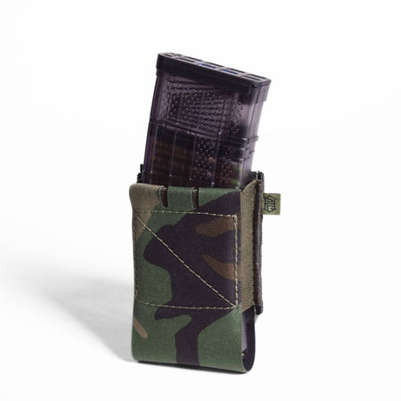High Speed Gear EP-P Elastic Rifle Mag Pouch Woodland Camo Low Profile