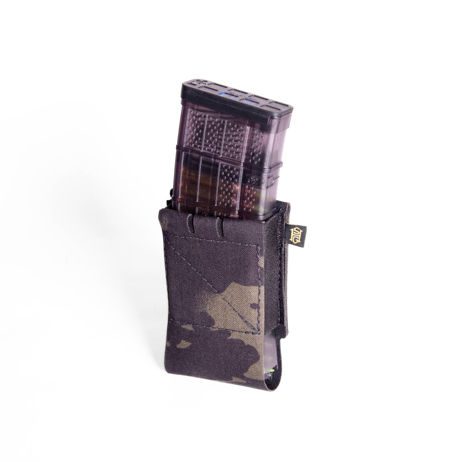 High Speed Gear EP-P Elastic Rifle Mag Pouch Multicam Black Low Profile