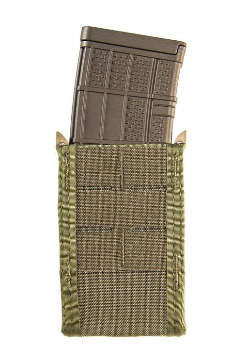 High Speed Gear Duty Rifle TACO Magazine Pouch OD Sleek Front Concealed Bungee