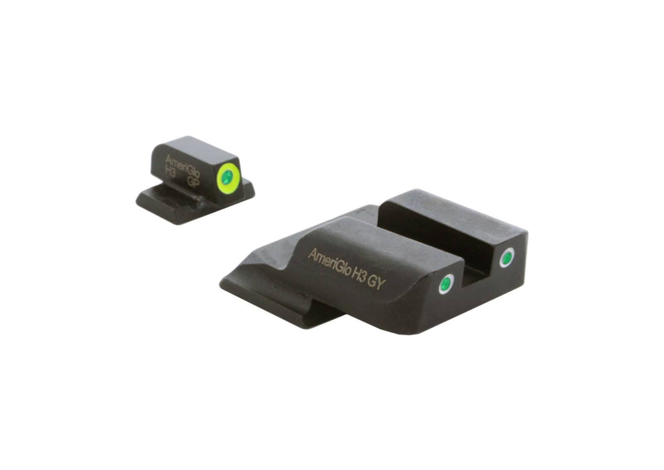 AmeriGlo ProGlo Sights for S&W M&P - Lime Front, Classic Green Rear