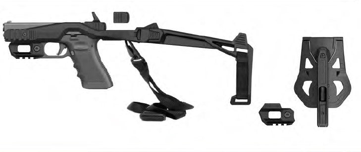Recover Tactical 20/20H Stabilizer Brace Kit for Glock Pistols with Sling, Side Pic Rails & G7 Holster