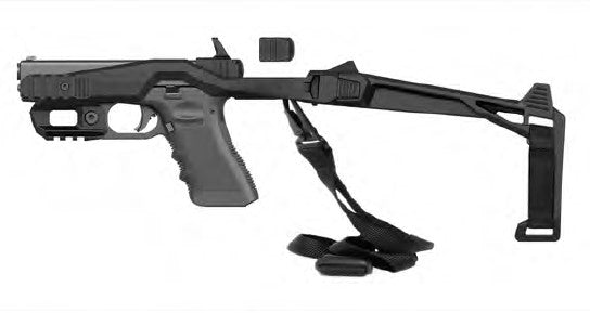 Recover Tactical 20/20S Glock Pistol Stabilizer Brace Kit with Sling and Side Picatinny Rails