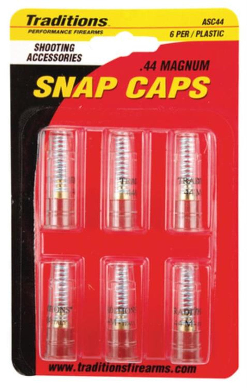 Traditions Snap Caps .44 Rem Magnum Handgun Plastic Pack of 6