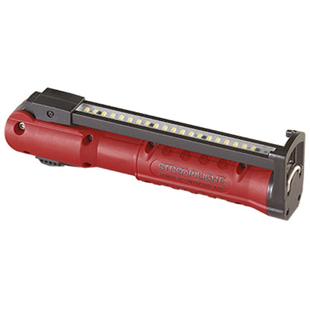 Streamlight Stinger Switchblade Cool White LED Flashlight 120V/100V AC Charger Red