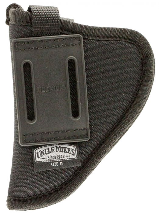 Uncle Mike's Sidekick Belt Holster 2-3in Barrel Small/Med DA Revolver Nylon Black