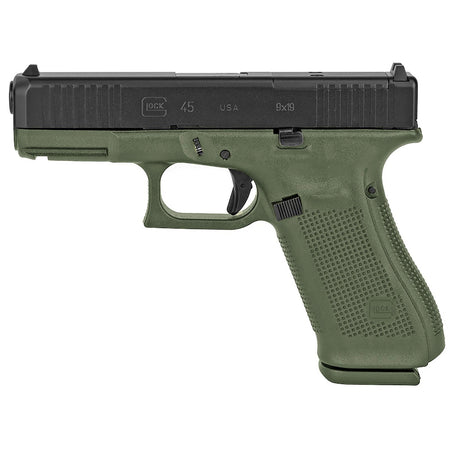 Glock 45 G45 MOS Gen 5 BFG HGA 9mm 4.0" Barrel Fixed Sights Black 5lb Trigger 3x17rd Mags Front Serrations BFG Frame