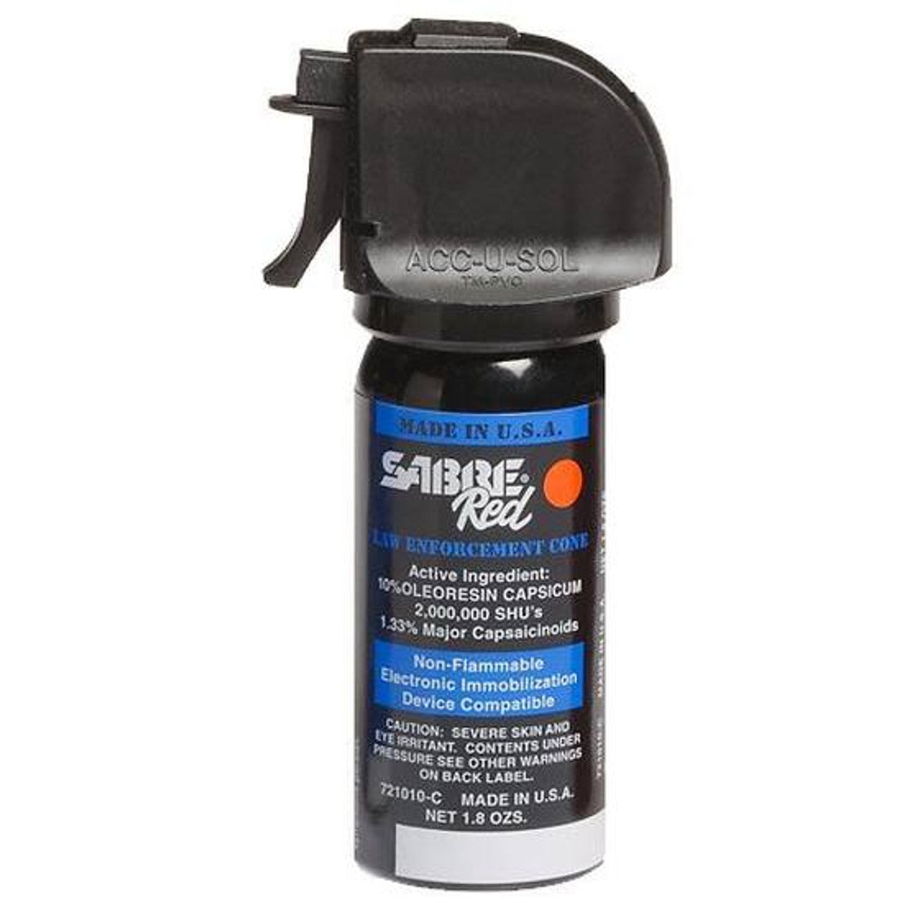 SABRE LAW RED 1.8 oz Trigger Cone Gas 10% OC 1.33 CAPS MK-2 25-Pack